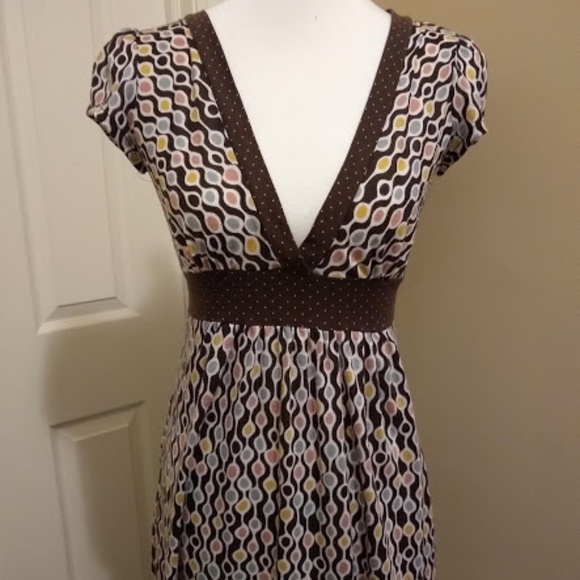 One Clothing size medium Brown multicolor tunic - Picture 1 of 2